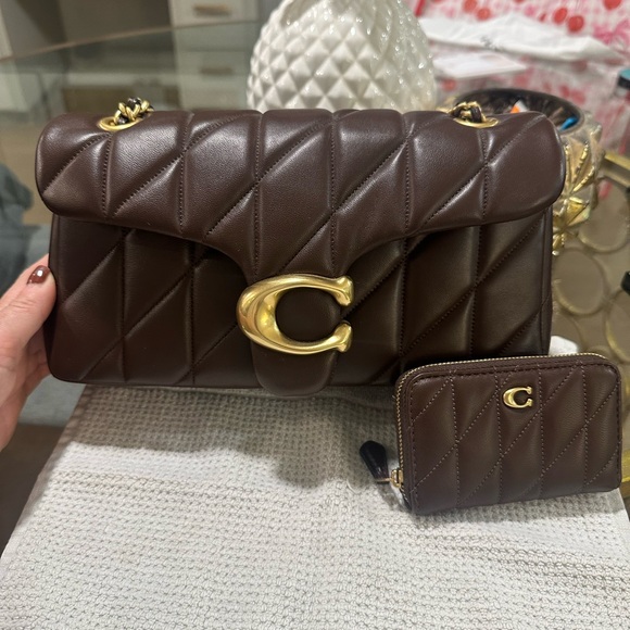 Coach Handbags - Coach Maple Brown Tabby 26 Quilted Bag & matching Coach quilted brown wallet